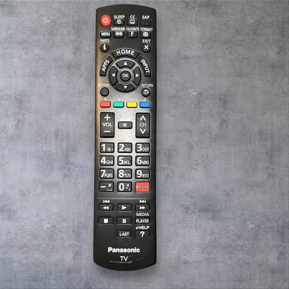 Genuine Panasonic N2QAYB000485 TV Remote Control (2a)